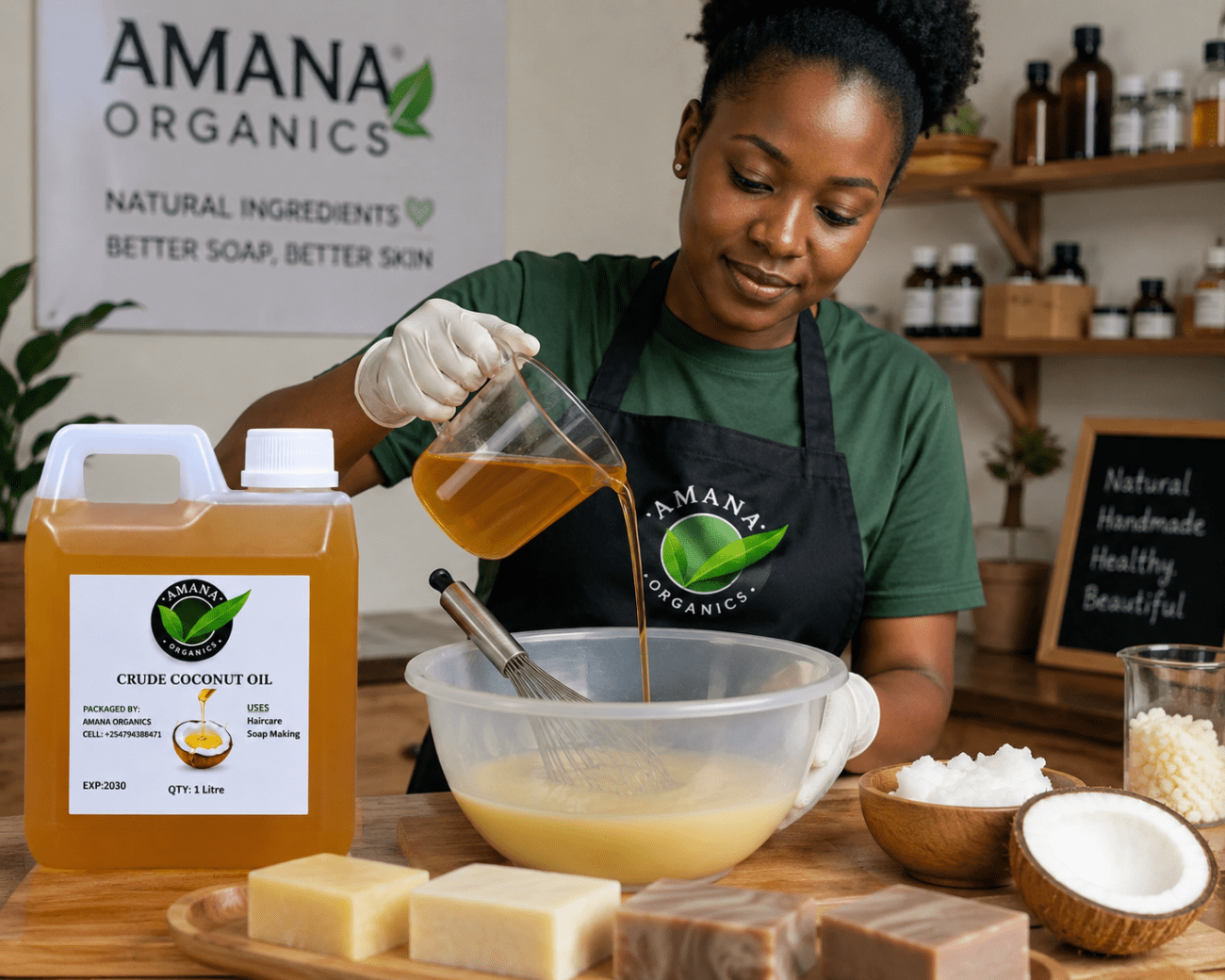 crude coconut oil in soap making