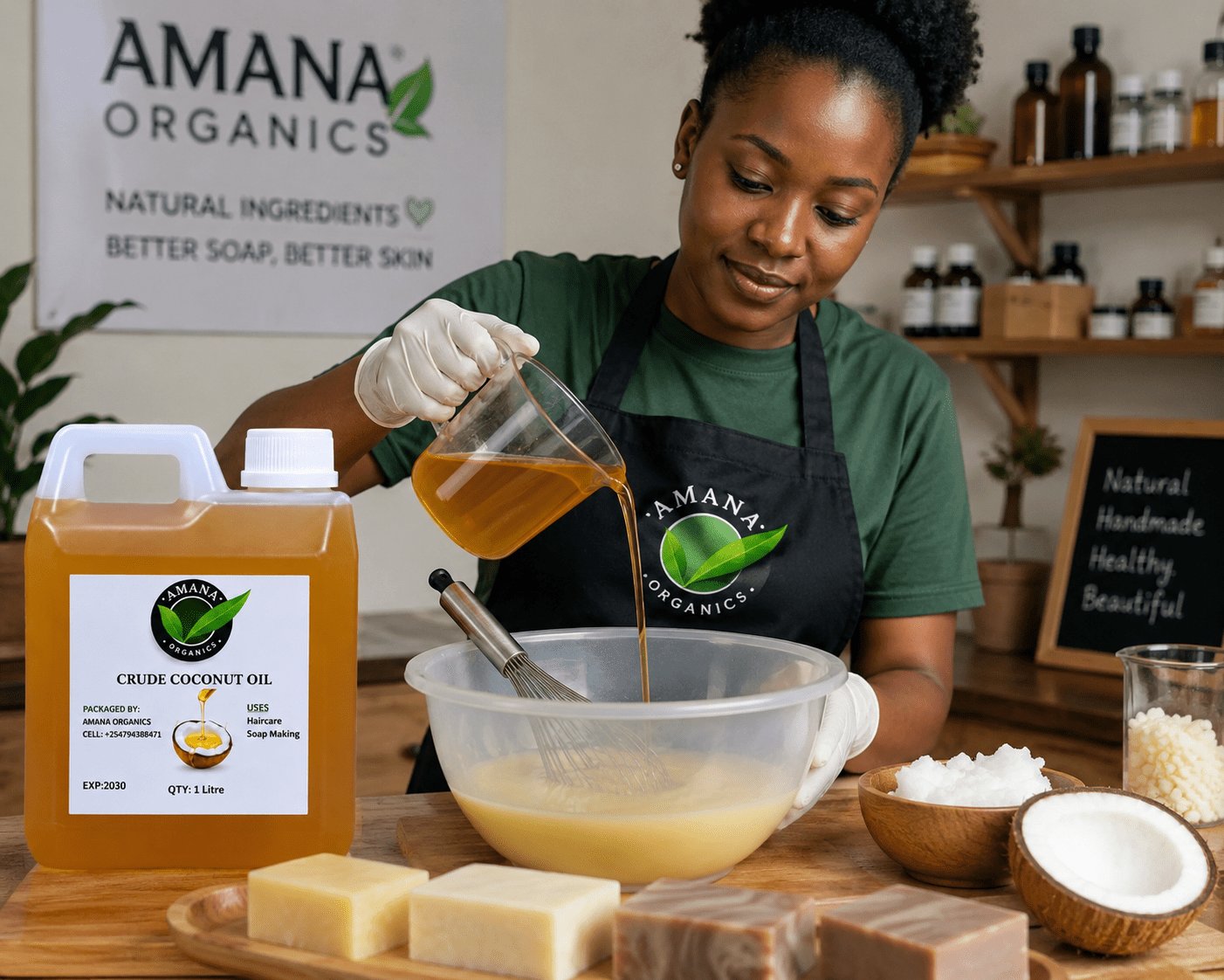 crude coconut oil in soap making
